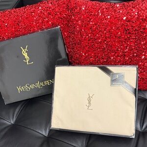 Yves Saint Laurent Cream Throw New in box